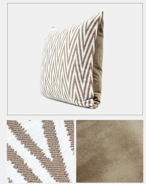 Geometric Modern Throw Pillows for Couch, Large Modern Throw Pillow for Interior Design, Contemporary Modern Sofa Pillows, Simple Decorative Throw Pillows-LargePaintingArt.com
