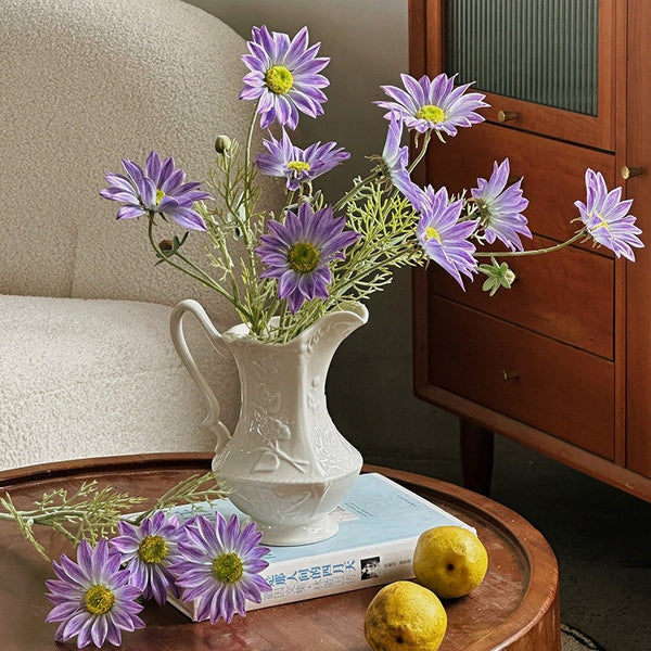 Ceramic Bud Vases, Small Flower Vases on Table, Rustic Porcelain Flower Vases, Handmade Water Holding Flower Vases-LargePaintingArt.com