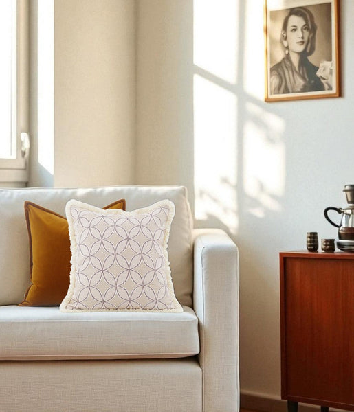 Large Square Pillows, Modern Throw Pillows, Modern Sofa Pillows, Decorative Throw Pillow for Couch, Decorative Throw Pillows for Living Room Couch-LargePaintingArt.com