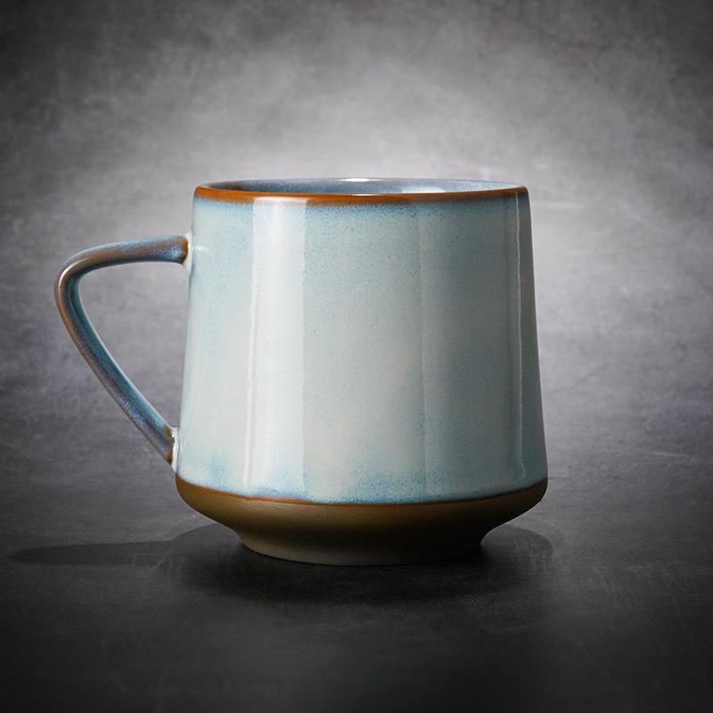 Large Pottery Coffee Cup, Ceramic Coffee Mug, Latte Coffee Cup, Large Tea Cup, Handmade Coffee Cup-LargePaintingArt.com