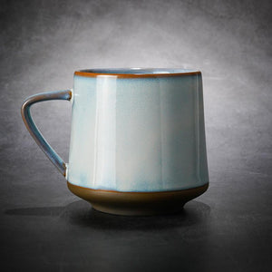Large Pottery Coffee Cup, Ceramic Coffee Mug, Latte Coffee Cup, Large Tea Cup, Handmade Coffee Cup-LargePaintingArt.com