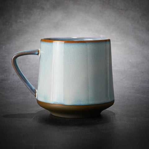 Large Pottery Coffee Cup, Ceramic Coffee Mug, Latte Coffee Cup, Large Tea Cup, Handmade Coffee Cup-LargePaintingArt.com