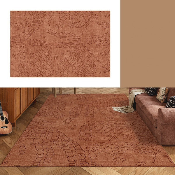 Contemporary Modern Rugs Next to Bed, Modern Rugs for Living Room, Modern Rugs under Dining Room Table, Geometric Modern Carpets for Office-LargePaintingArt.com