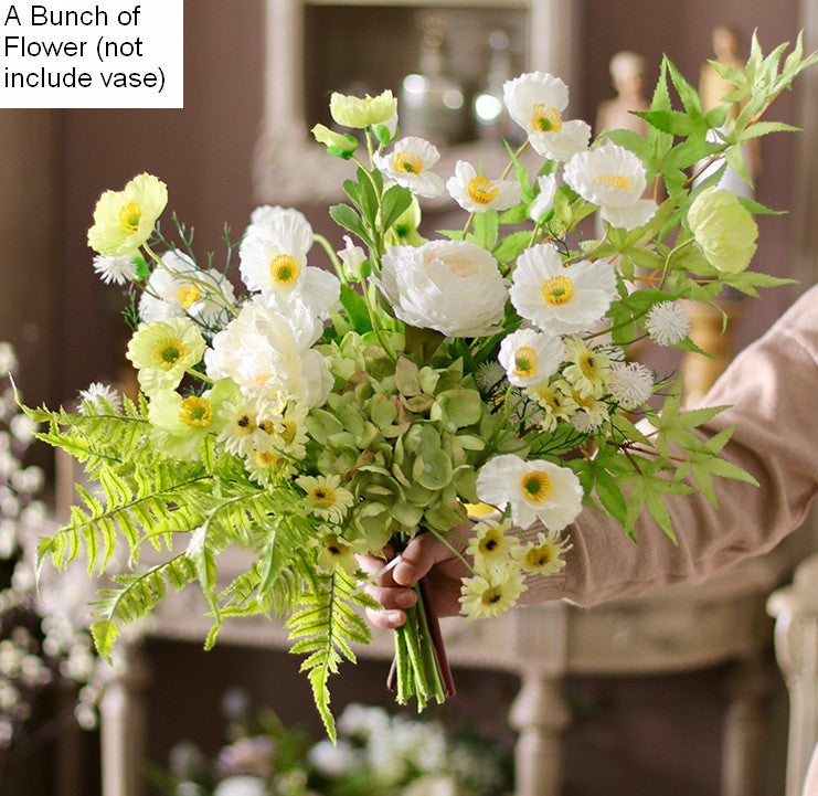 Beautiful Spring Flower Arrangement for Home Decoration, Real Touch Artificial Floral for Living Room, Table Centerpiece, Large Bunch of Romantic Flowers-LargePaintingArt.com