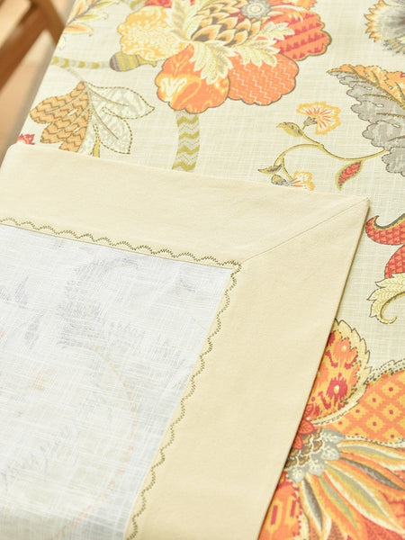 Extra Large Rectangle Tablecloth for Dining Room Table, Country Farmhouse Tablecloth, Square Tablecloth for Round Table, Rustic Table Covers for Kitchen-LargePaintingArt.com