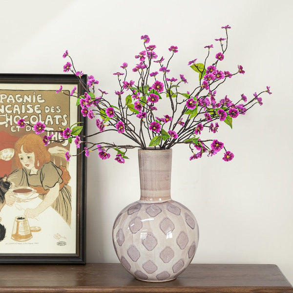 Unique Porcelain Flower Vases, Flower Vases on Table, Contemporary Vases for Modern Home Decor, Ceramic Bouquet Vases, Dining Table Centerpiece-LargePaintingArt.com