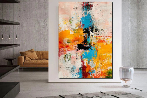 Hand Painted Wall Painting, Extra Large Paintings for Living Room, Modern Abstract Art for Bedroom, Abstract Acrylic Wall Painting, Simple Painting Ideas-LargePaintingArt.com