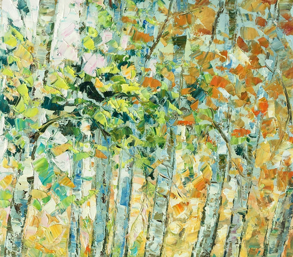 Autumn Tree Painting, Original Wall Art, Landscape Painting, Custom Heavy Texture Wall Art-LargePaintingArt.com