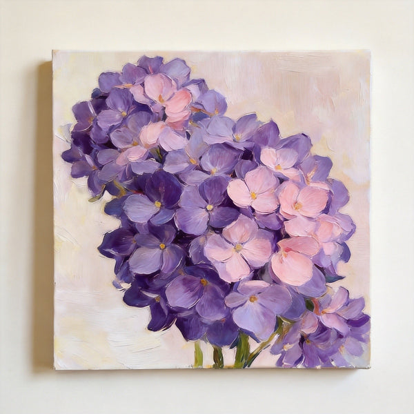 Hand Painted Canvas Art, A Bunch of Blooming Purple forget-me-nots, Still Life Painting, Small Canvas Artwork, Original Flower Paintings, Buy Small Paintings Online-LargePaintingArt.com