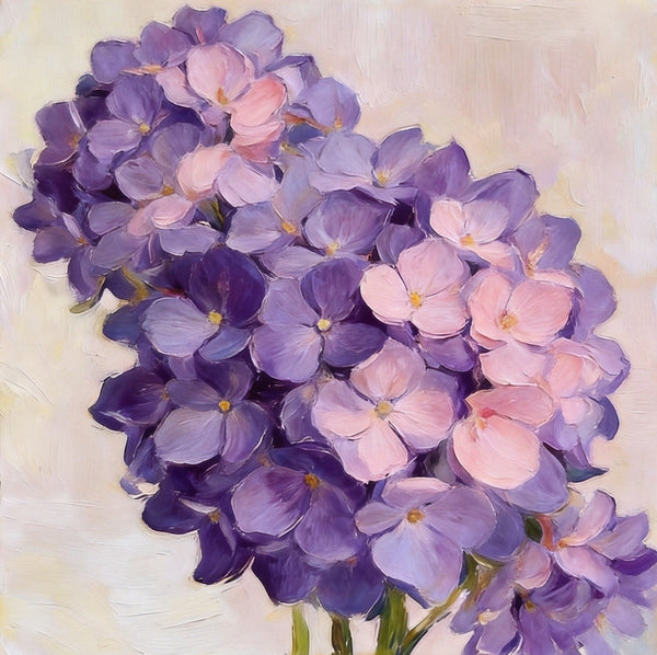 Hand Painted Canvas Art, A Bunch of Blooming Purple forget-me-nots, Still Life Painting, Small Canvas Artwork, Original Flower Paintings, Buy Small Paintings Online-LargePaintingArt.com