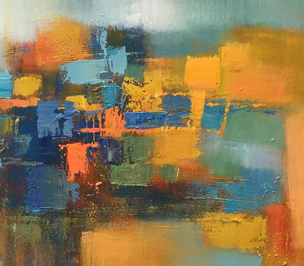Custom Extra Large Abstract Painting, Living Room Wall Art, Large Canva Art, Acrylic Modern Art-LargePaintingArt.com