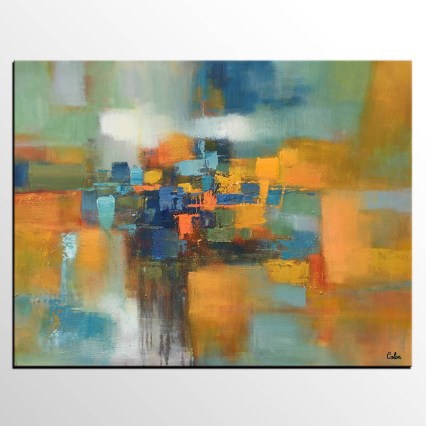 Custom Extra Large Abstract Painting, Living Room Wall Art, Large Canva Art, Acrylic Modern Art-LargePaintingArt.com