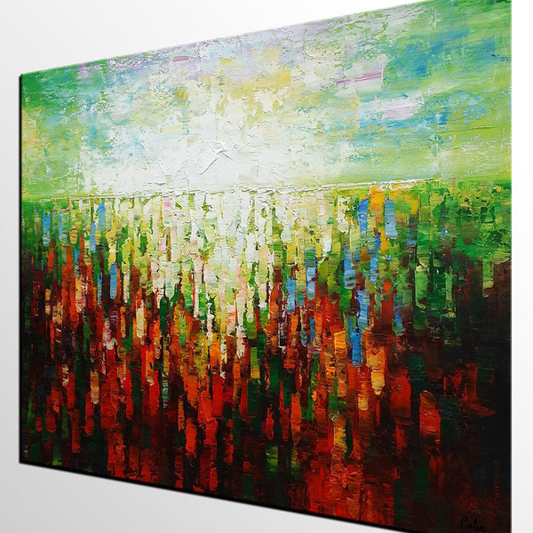 Large Canva Art, Abstract Painting, Bedroom Canvas Art, Custom Extra Large Acrylic Modern Art-LargePaintingArt.com