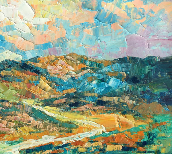 Landscape Painting, Autumn Mountain Painting, Original Wall Art, Custom Canvas Art, Original Artwork, Canvas Painting, Oil Painting-LargePaintingArt.com