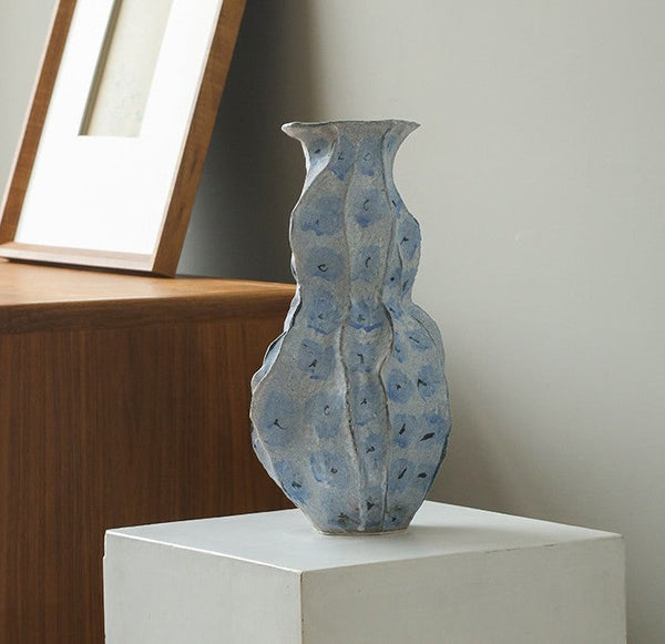 Porcelain Vases for Modern Home Decor, Contemporary Vases on Dining Table, Centerpiece Ceramic Bouquet Vases, Elegant Handmade Modern Flower Vase-LargePaintingArt.com