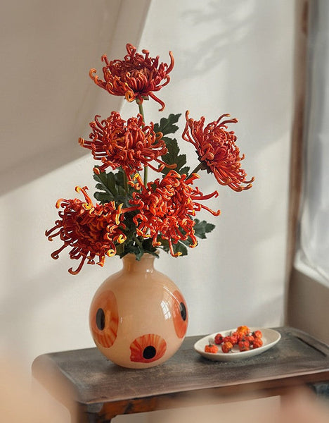 Glass Bud Vases, Handmade Vintage Glass Flower Vases, Water Holding Flower Vases, Flower Vases on Table-LargePaintingArt.com