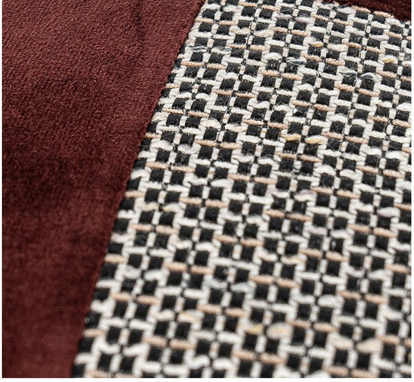 Red Modern Sofa Throw Pillows, Red Decorative Throw Pillows for Couch, Large Abstract Contemporary Throw Pillow for Interior Design-LargePaintingArt.com