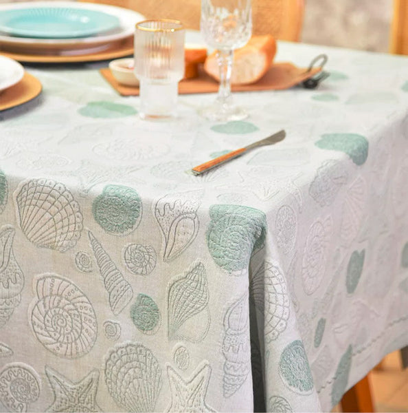 Modern Dining Room Table Cloths, Farmhouse Table Cloth, Wedding Tablecloth, Square Tablecloth for Round Table, Cotton Rectangular Table Covers for Kitchen-LargePaintingArt.com