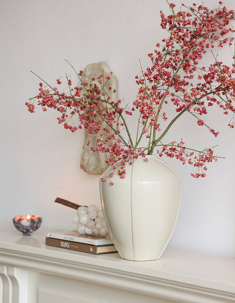 Large Contemporary Vases on Dining Table, Handmade Modern Flower Vase, Centerpiece Ceramic Bouquet Vases, Porcelain Vases for Modern Home Decor-LargePaintingArt.com