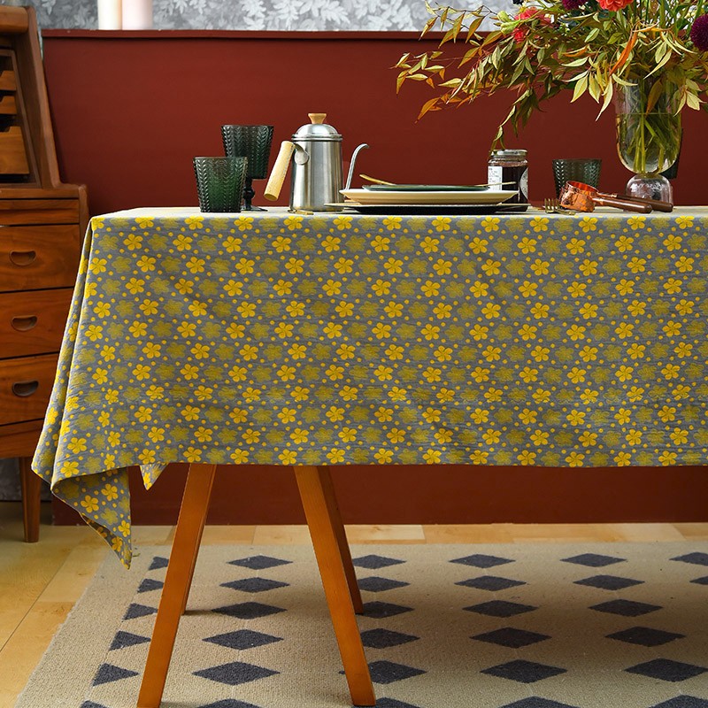 Rustic Table Covers for Kitchen, Large Rectangle Tablecloth for Dining Room Table, Country Farmhouse Tablecloth, Square Tablecloth for Round Table-LargePaintingArt.com