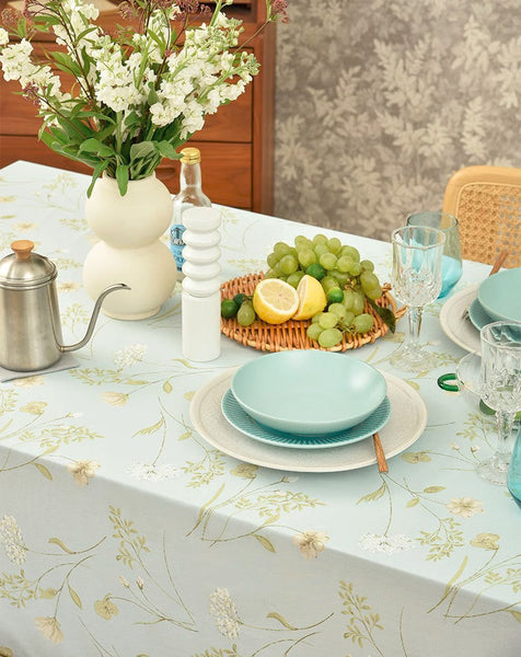 Farmhouse Table Cloth, Wedding Tablecloth, Large Rectangle Tablecloth for Dining Room Table, Rectangular Table Covers for Kitchen, Square Tablecloth for Coffee Table-LargePaintingArt.com