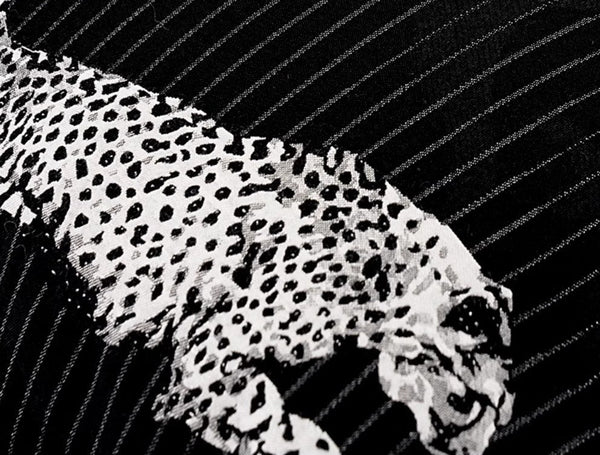 Large Modern Sofa Pillow Cases, Black Decorative Pillow Covers, Cheetah Modern Pillows for Couch, Abstract Decorative Throw Pillows for Living Room-LargePaintingArt.com