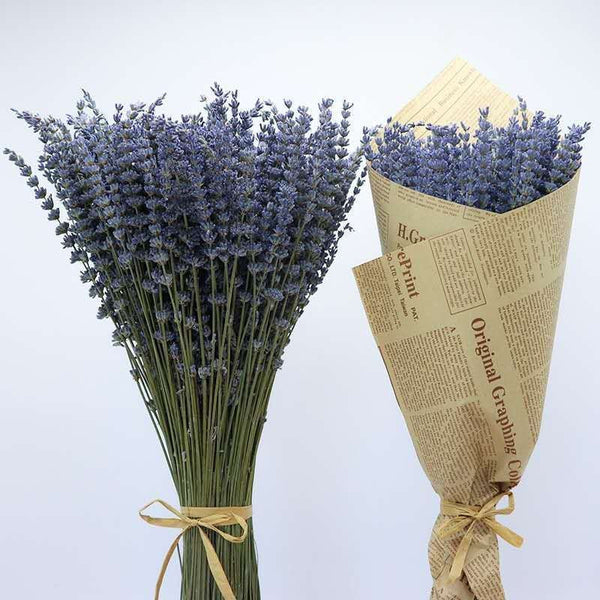 Flower Arrangements, Natural Dried Lavender Flower Bouquet, Natural Dried Lavender Flowers, A Bunch of Dried Lavender Flowers, Handmade Artificial Flowers for Home Decor-LargePaintingArt.com