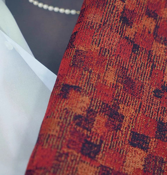 Large Modern Sofa Pillows, Red Decorative Throw Pillows for Couch, Large Decorative Throw Pillows, Contemporary Sofa Pillows for Interior Design-LargePaintingArt.com