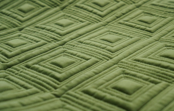 Large Square Modern Throw Pillows for Couch, Green Geometric Modern Sofa Pillows, Large Decorative Throw Pillows, Simple Throw Pillow for Interior Design-LargePaintingArt.com