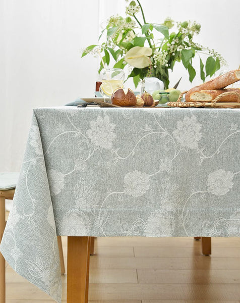 Large Rectangle Tablecloth for Dining Room Table, Country Farmhouse Tablecloth, Square Tablecloth for Round Table, Rustic Table Covers for Kitchen-LargePaintingArt.com