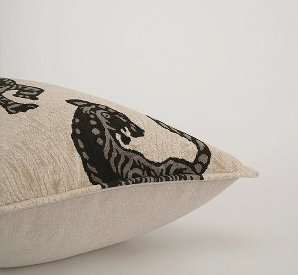 Tiger Pattern Modern Pillows for Couch, Abstract Decorative Throw Pillows for Living Room, Large Modern Sofa Pillow Cases, Decorative Pillow Covers-LargePaintingArt.com