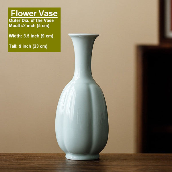 Ceramic Bud Vases, Handmade Water Holding Flower Vase, Small Flower Vases on Table, Rustic Porcelain Flower Vases-LargePaintingArt.com