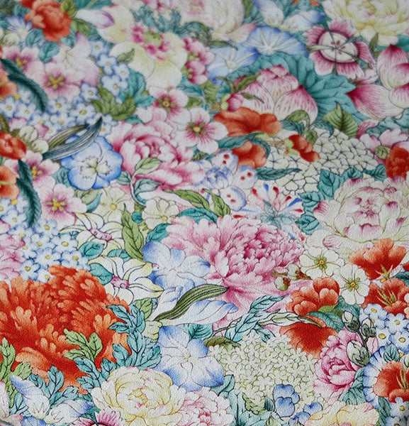 Extra Large Rectangle Tablecloth for Dining Room Table, Natural Spring Flower Farmhouse Table Cloth, Flower Pattern Cotton Tablecloth, Square Tablecloth for Round Table-LargePaintingArt.com