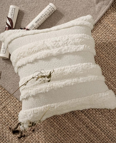 Large Throw Pillow for Interior Design, Decorative Throw Pillows for Bedroom, Square Modern Throw Pillows for Couch, Contemporary Modern Sofa Pillows-LargePaintingArt.com