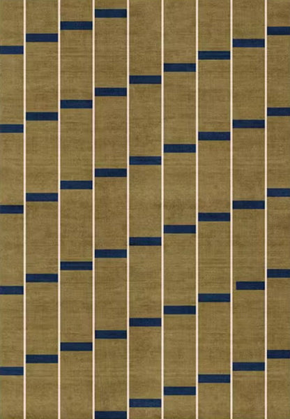 Large Modern Rugs for Living Room, Mid Century Modern Rugs for Bedroom, Abstract Geometric Modern Rugs, Green Modern Rugs for Dining Room-LargePaintingArt.com