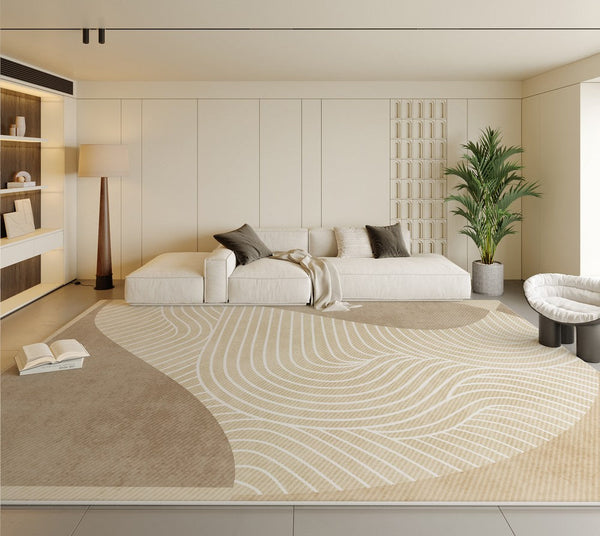 Bedroom Modern Rugs, Modern Rugs for Dining Room, Abstract Geometric Modern Rugs, Contemporary Modern Rugs for Living Room-LargePaintingArt.com