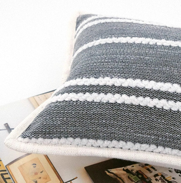 Contemporary Modern Sofa Pillows, Large Throw Pillow for Interior Design, Simple Decorative Throw Pillows, Large Square Modern Throw Pillows for Couch-LargePaintingArt.com