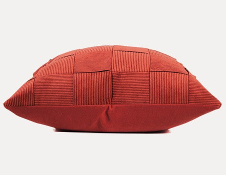 Modern Throw Pillows, Decorative Throw Pillow for Couch, Red Modern Sofa Pillows, Decorative Throw Pillows for Living Room Couch, Large Square Pillows-LargePaintingArt.com