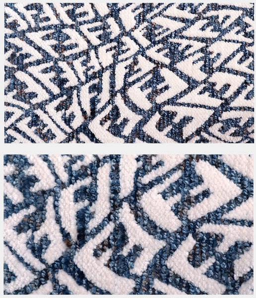 Modern Pillows for Couch, Blue Decorative Throw Pillows for Living Room, Decorative Pillow Covers, Large Modern Sofa Cushion-LargePaintingArt.com