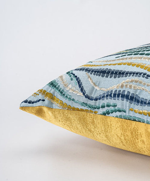 Square Modern Pillows for Couch, Contemporary Modern Sofa Pillows, Decorative Throw Pillows for Bedroom, Large Throw Pillow for Living Room-LargePaintingArt.com