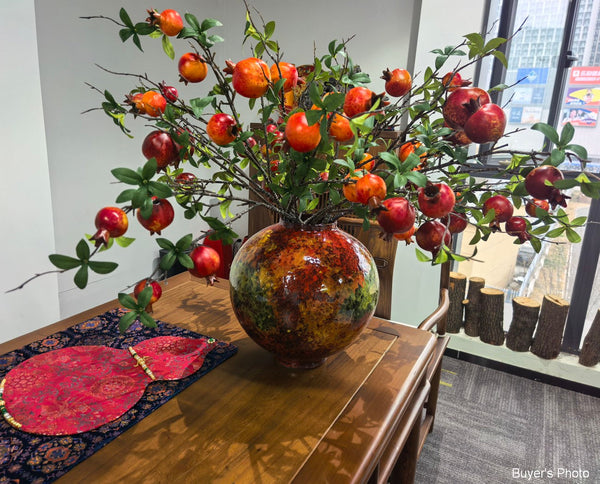 Handmade Water Holding Flower Vases, Large Pottery Flower Vases, Modern Bouquet Flower Vases, Centerpiece on Dining Table, Flower Vase on Table-LargePaintingArt.com