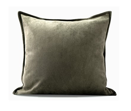 Large Green Square Modern Throw Pillows for Couch, Large Throw Pillow for Interior Design, Contemporary Modern Sofa Pillows, Simple Decorative Throw Pillows-LargePaintingArt.com