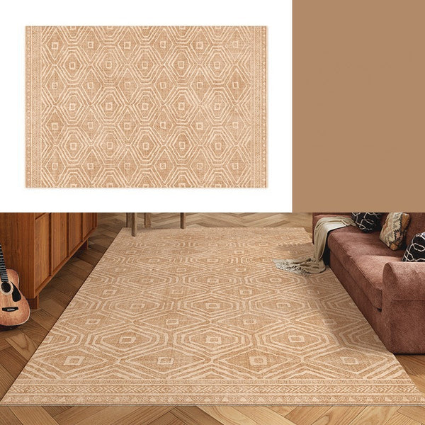 Bedroom Floor Rugs, Geometric Contemporary Rugs for Dining Room, Extra Large Modern Rugs for Living Room, Oversized Modern Rug for Living Room-LargePaintingArt.com
