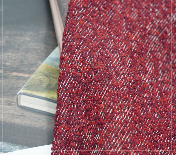 Large Abstract Throw Pillows for Couch, Contemporary Throw Pillow for Living Room, Red Modern Square Pillows, Modern Sofa Throw Pillows-LargePaintingArt.com