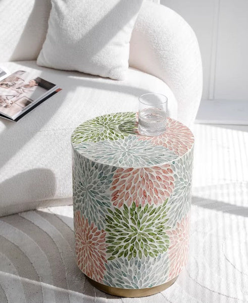 Unique Small End Table, Contemporary Small Sofa Side Table, Portable Casual Side Table, Creative Coffee Table, Shell Small Side Table-LargePaintingArt.com