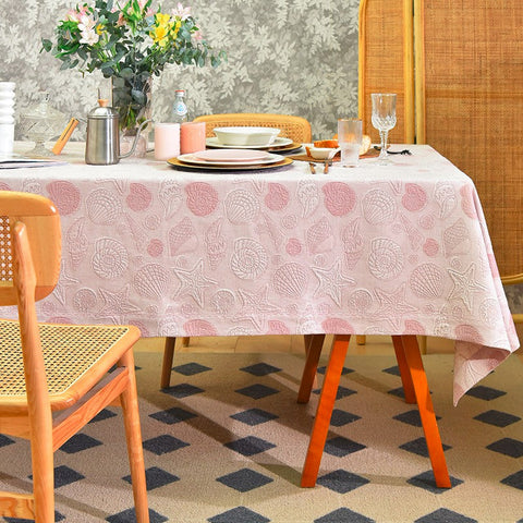 Square Tablecloth for Round Table, Cotton Rectangular Table Covers for Kitchen, Modern Dining Room Table Cloths, Farmhouse Table Cloth, Wedding Tablecloth-LargePaintingArt.com