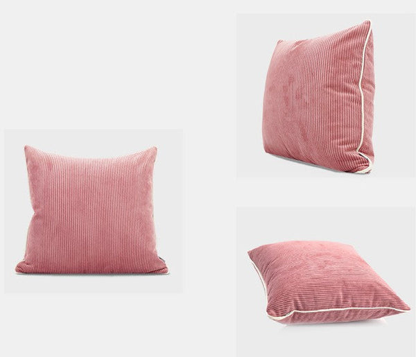 Simple Throw Pillow for Interior Design, Lovely Pink Decorative Throw Pillows, Modern Sofa Pillows, Contemporary Square Modern Throw Pillows for Couch-LargePaintingArt.com