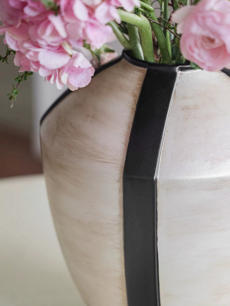 Large Contemporary Vases on Dining Table, Handmade Modern Flower Vase, Centerpiece Ceramic Bouquet Vases, Porcelain Vases for Modern Home Decor-LargePaintingArt.com