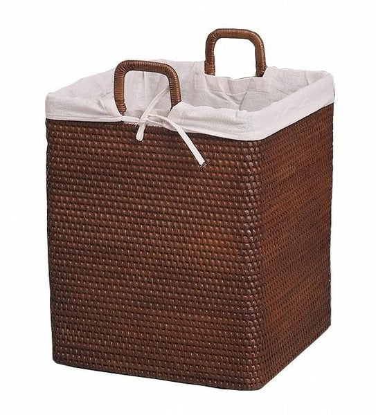 Large Storage Baskets for Bathroom, Rectangular Storage Baskets, Rattan Storage Baskets, Laundry Storage Baskets, Storage Baskets for Clothes-LargePaintingArt.com