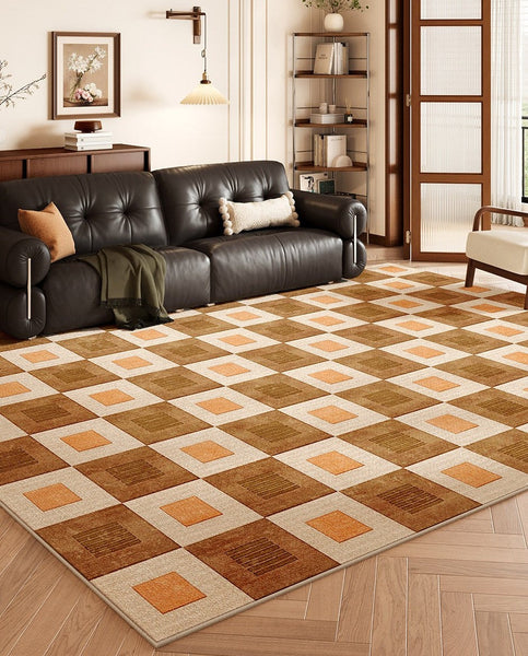 Large Modern Rugs for Living Room, Modern Rug for Living Room, Geometric Contemporary Rugs for Dining Room, Bedroom Floor Rugs